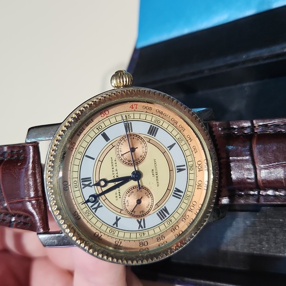 Stauer Geo W. Chatterton Springfield Stainless steel case back 21562 3 ATM water - Picture 12 of 17